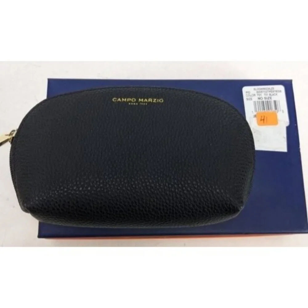 Campo Marzio pebbled Italian Leather Pouch Clutch Makeup Jewelry Handbag